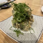 寿司 牡蠣 川崎スシエビス  仲見世通り - 裏名物 揚げ納豆巻。いわゆる納豆巻きの天ぷら！サクサクで美味しいよ！