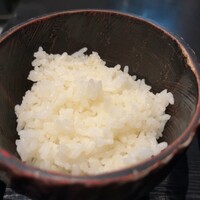 日本橋 やぶ久 - 無料サービスの小ライス。普通のカレー南蛮には付かない