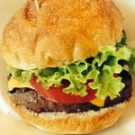  ハラカラ。 - チェダーチーズバーガーにトマト追加