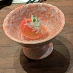 くずし鉄板 あばぐら - スーパーフルーツトマトしらすのマリネ