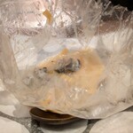 くずし鉄板 あばぐら - 牡蠣とオレンジ白菜オイスターチャウダー①