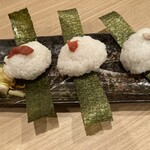 ご飯屋 おむすび - おむすび（梅・たらこ・塩サバ）
