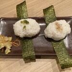 ご飯屋 おむすび - おむすび（きざみわさび・ごまじゃこ）