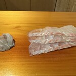 鮨 あらい - 縁側付き　熟成平目　　甘かった〜