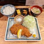 とんかつ めし処 長屋 - 前回のとんかつ定食 1450円