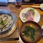鴨鶴 - 釜飯定食　2,450