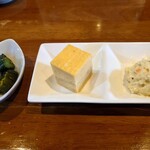 鴨鶴 - 刺身定食のおばんざい