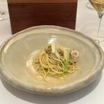 イル ギオットーネ - 子持ちヤリイカ うるい ふきのとう