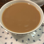はた珈琲店 - ミルクいれた後。