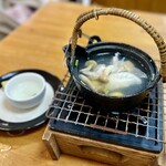 活魚料理一徳 - フグと鯛と海老の海鮮土瓶蒸し