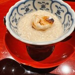 御料理 野々原 - 雪の降ったこの日の最初の御料理　河豚の白子雑炊