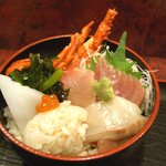 活魚郷土料理 いちや - 伊勢海老海鮮丼②