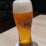 御料理 良所 - 生ビール