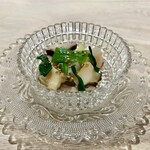 鮨 かわい - 鮑と椎茸のヌタ