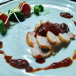 味の蔵どんつく - 煮豚トマトソース