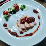 味の蔵どんつく - 煮豚トマトソース