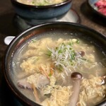 炭火焼肉 たけのうち - 玉子野菜スープ小