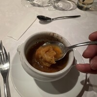 THE KOBECRUISE コンチェルト - オニオングラタンスープとっても美味しかったです。熱くなく、湯気なんてまったくたちません。