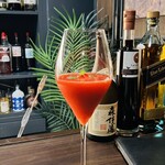 Calma - あまおうのウォッカマティーニ