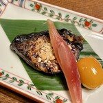 日本料理 梅林 - サワラの木の実焼き。粕漬のようなほっこりとした甘みで日本酒を誘います。