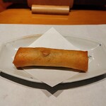 ますぶち - とらふぐの白子のクリーム仕立ての春巻き