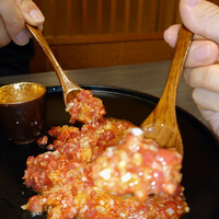 しゃぶしゃぶ 吟半 お台場店 - 和牛ユッケ