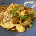 洲崎食堂 - かつ丼の上