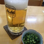 みさき庵 - 生ビール　お通し