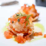 レストラン オオツ - 2025.2 いわき産伊勢海老 フルーツトマトのソース ケッパー エストラゴンオイル