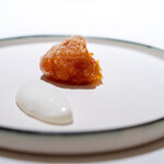 レストラン オオツ - 2025.2 干し柿のベニエ 小美玉ヨーグルト添え