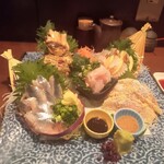 能登美 - お刺身盛り合わせ、要予約