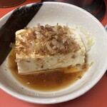 ラーメン 雪だるま - お通し（温豆腐）