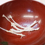 はまべ - 食べやすかった”アラの身”、残したのはこの骨だけです。