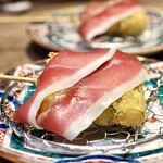 トリカモメ - アスパラ鴨生ハム串揚げ