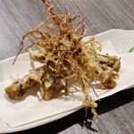 龍のかくれんぼ - ひげごぼう 天ぷら①