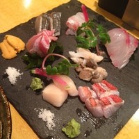 魚斉 - 2014年5月：お刺身2人前(正式名称失念)