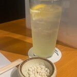 米Lab 百福 - 百福レモンサワー & お通し(サービス)？