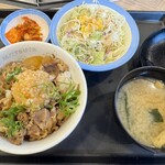松屋 - 料理写真:鬼おろし牛めしランチ並盛