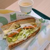 SUBWAY 카미야쵸샤레오점 - 昼得のチーズONチーズサンドセット(税込550円)
                ①チーズONチーズサンド
                萵苣&蕃加&玉葱&チーズ&バジルソースをハニーオーツで挟んであります
                お飲み物《セットドリンク》①HOT珈琲