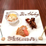 ラ クープ ドール - バースデー用特別デセールプレート '14 6月中旬