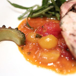 ラ クープ ドール - マンゴーヴィネガーとチェリートマトのソース '14 6月中旬