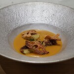 Haruka Murooka - 熟成プレミアムikkaかぼちゃの温かいスープと蓮根三兄弟のニョッキ