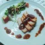 味の蔵どんつく - 煮豚トマトソース