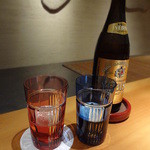 日本料理 幸庵 - ビールはかなりぬるいです