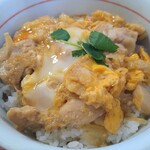 なか卯 - 親子丼 450円 大盛 90円 ミニはいからうどん 250円