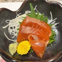 柳家錦 - 虹鱒のお造り　とても新鮮で美味しいです。
