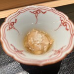 寺子屋 すし匠 - 帆立の精巣レバ刺風