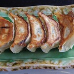 旨いとんかつ あけと - 料理写真:単品焼餃子の青じそ餃子420円×２