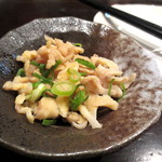 ぢどり亭 - 付だし（鶏皮ポン酢）