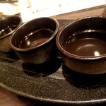 ぢどり亭 - 日本酒飲み比べ3種